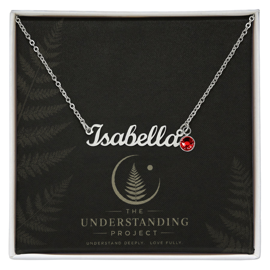 Custom Name Necklace with Birthstone | Personalized Just for You
