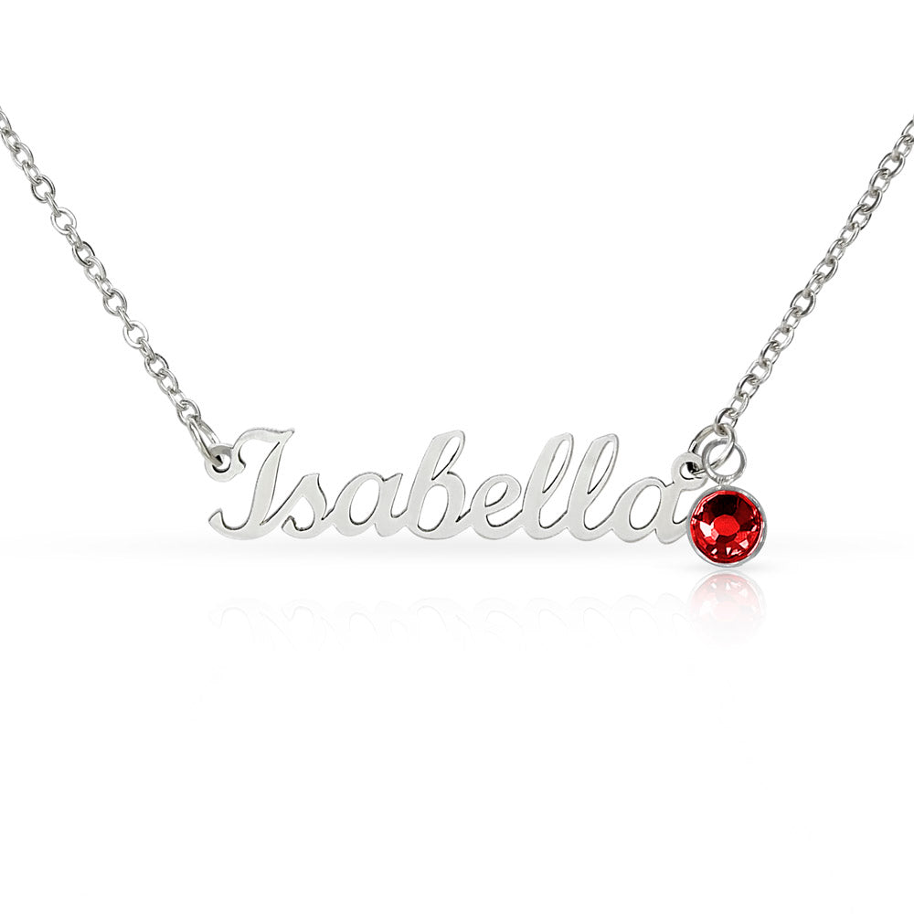 Custom Name Necklace with Birthstone | Personalized Just for You