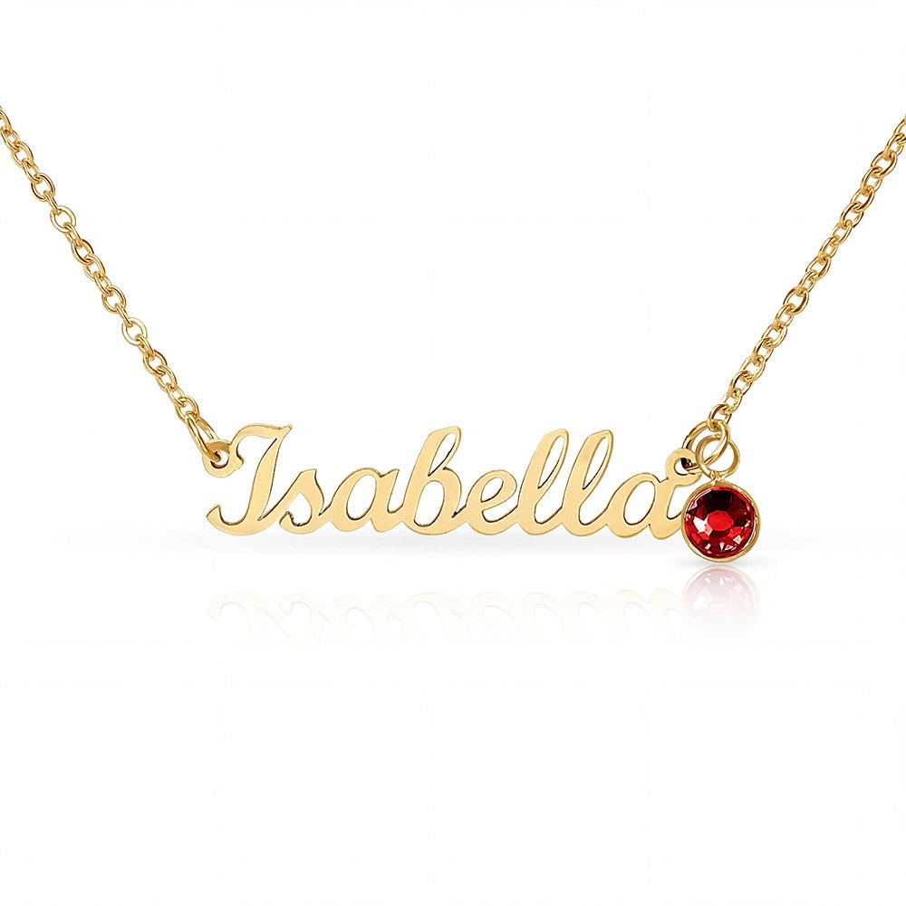 Custom Name Necklace with Birthstone | Personalized Just for You