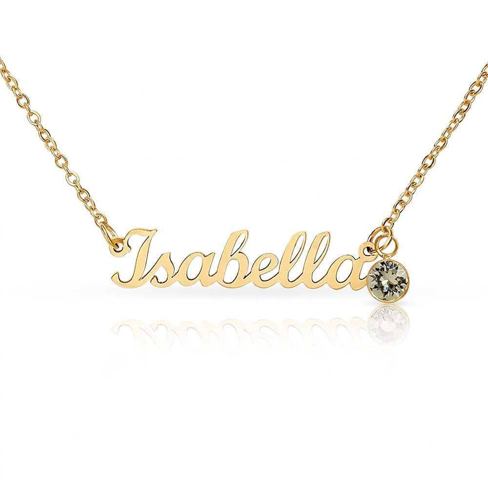 Custom Name Necklace with Birthstone | Personalized Just for You