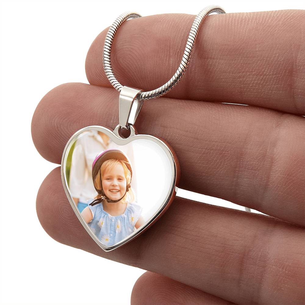 Personalized Heart Photo Necklace | Keep Love Close to Your Heart