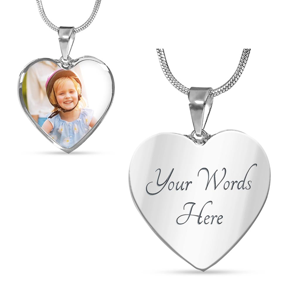 Personalized Heart Photo Necklace | Keep Love Close to Your Heart