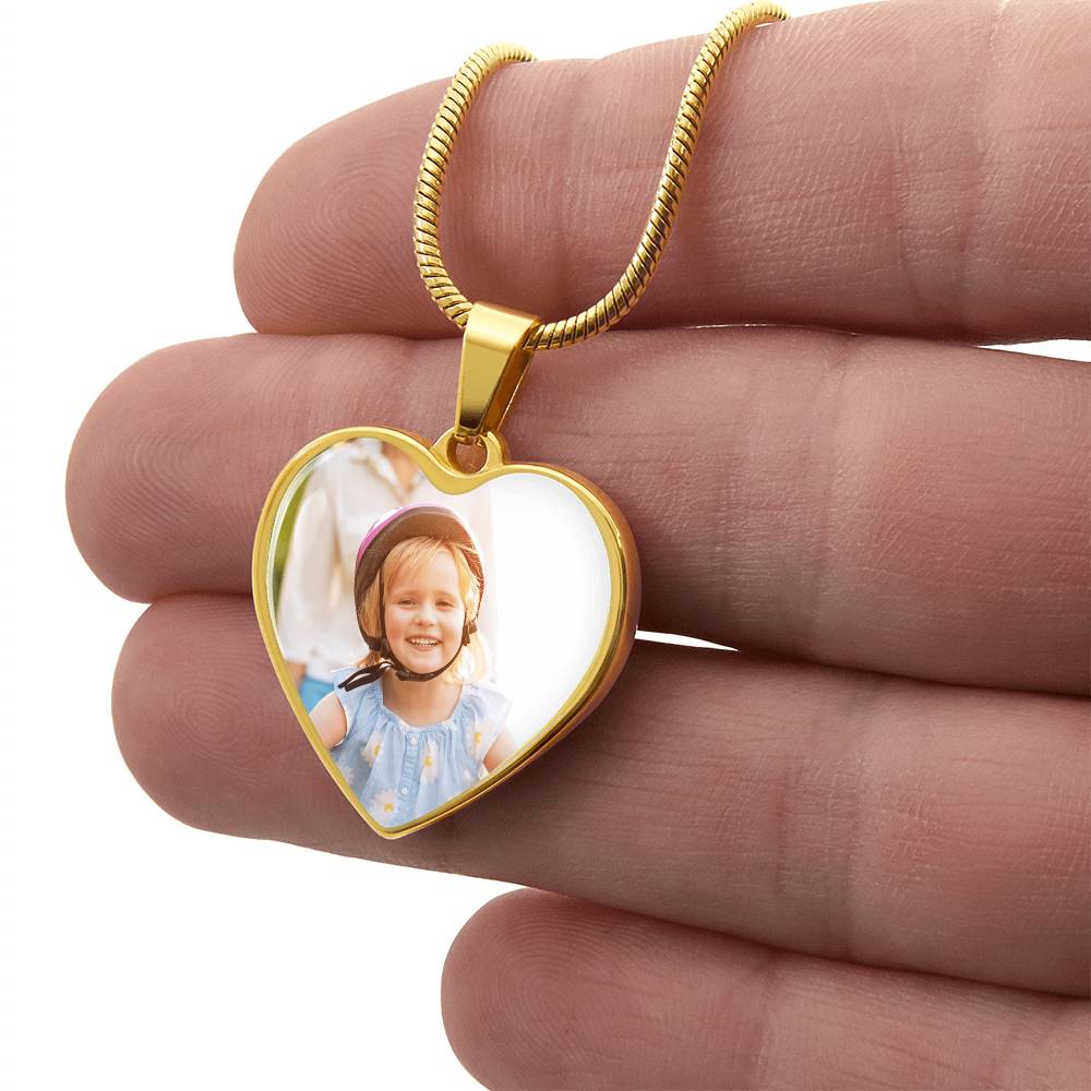 Personalized Heart Photo Necklace | Keep Love Close to Your Heart