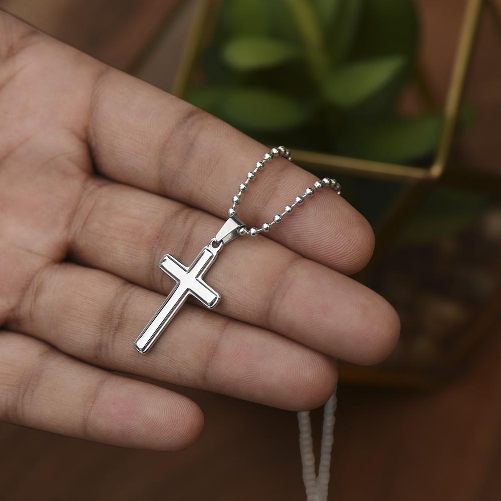 Artisan Cross Necklace with Ball Chain   |    A Simple Symbol of Faith