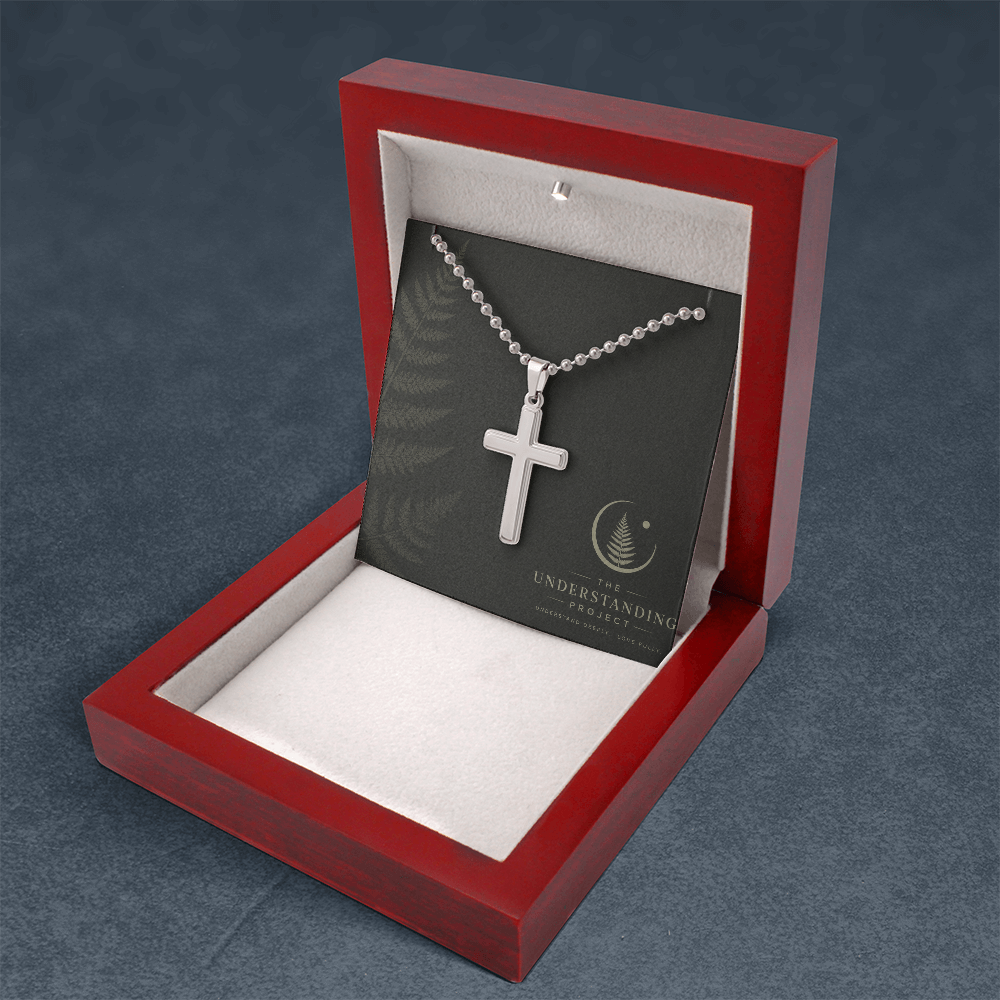 Artisan Cross Necklace with Ball Chain   |    A Simple Symbol of Faith