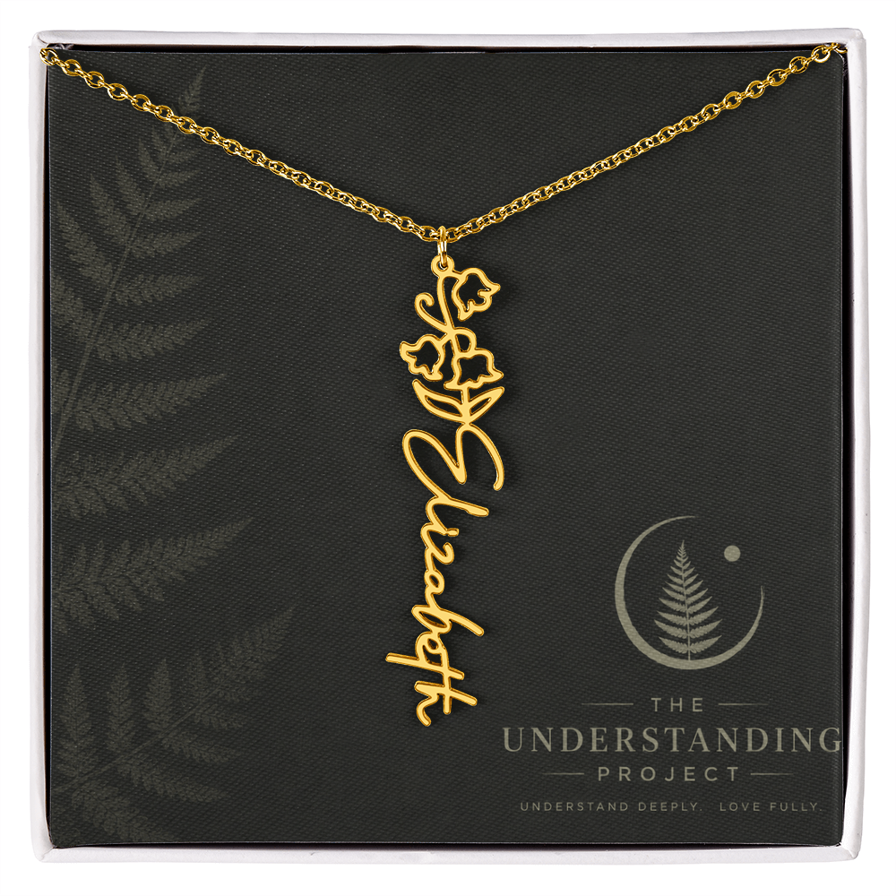 Personalized Flower Name Necklace | Celebrate the Beauty of Someone Special
