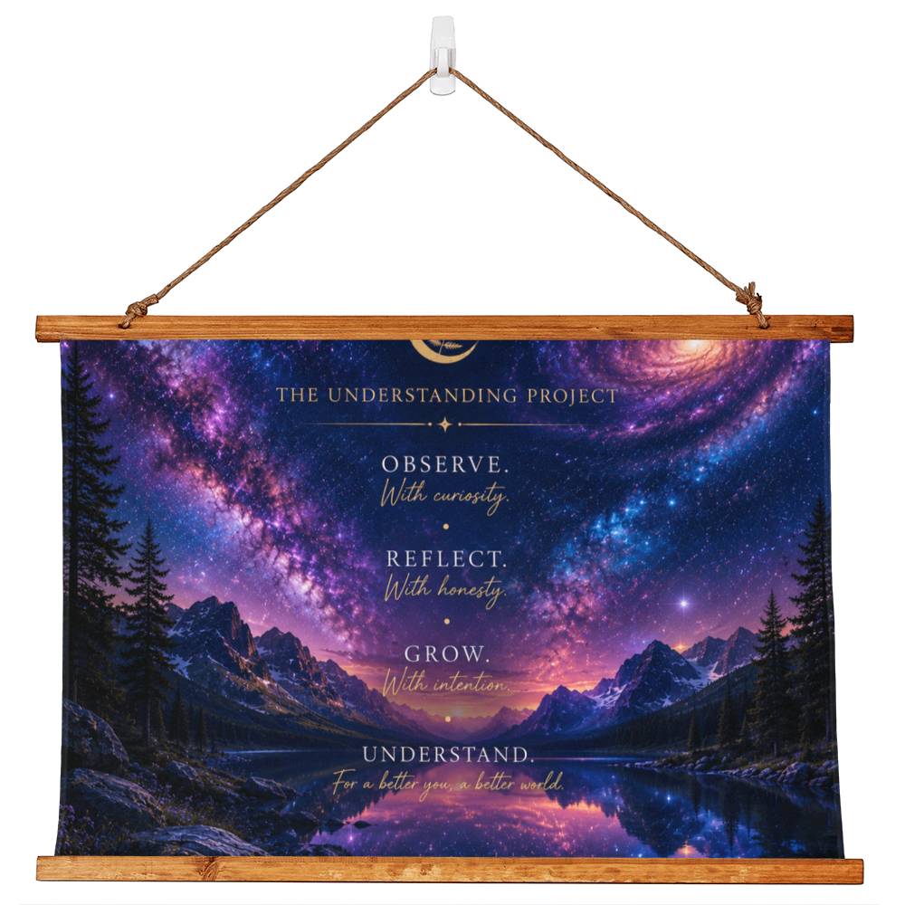 The Understanding Project Wood Framed Wall Tapestry | Cosmic Reflection