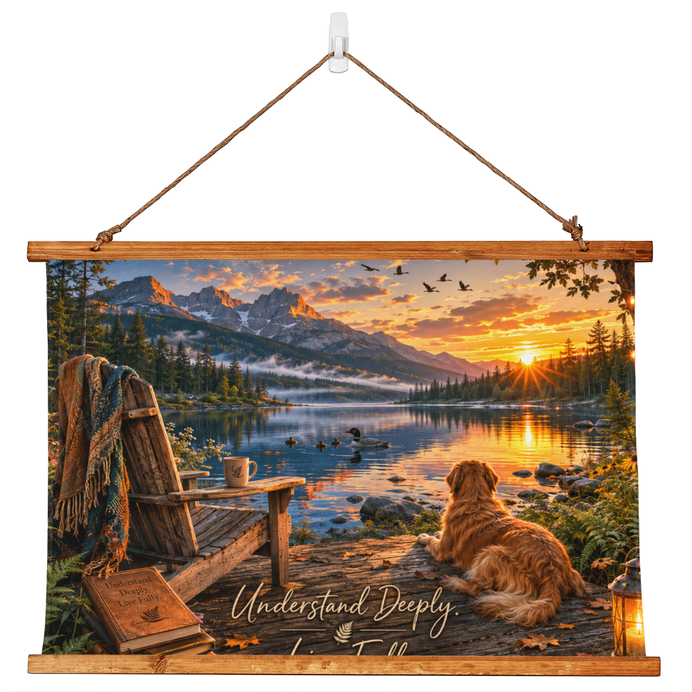 The Understanding Project Wood Framed Wall Tapestry (36" x 26") | Quiet Moments