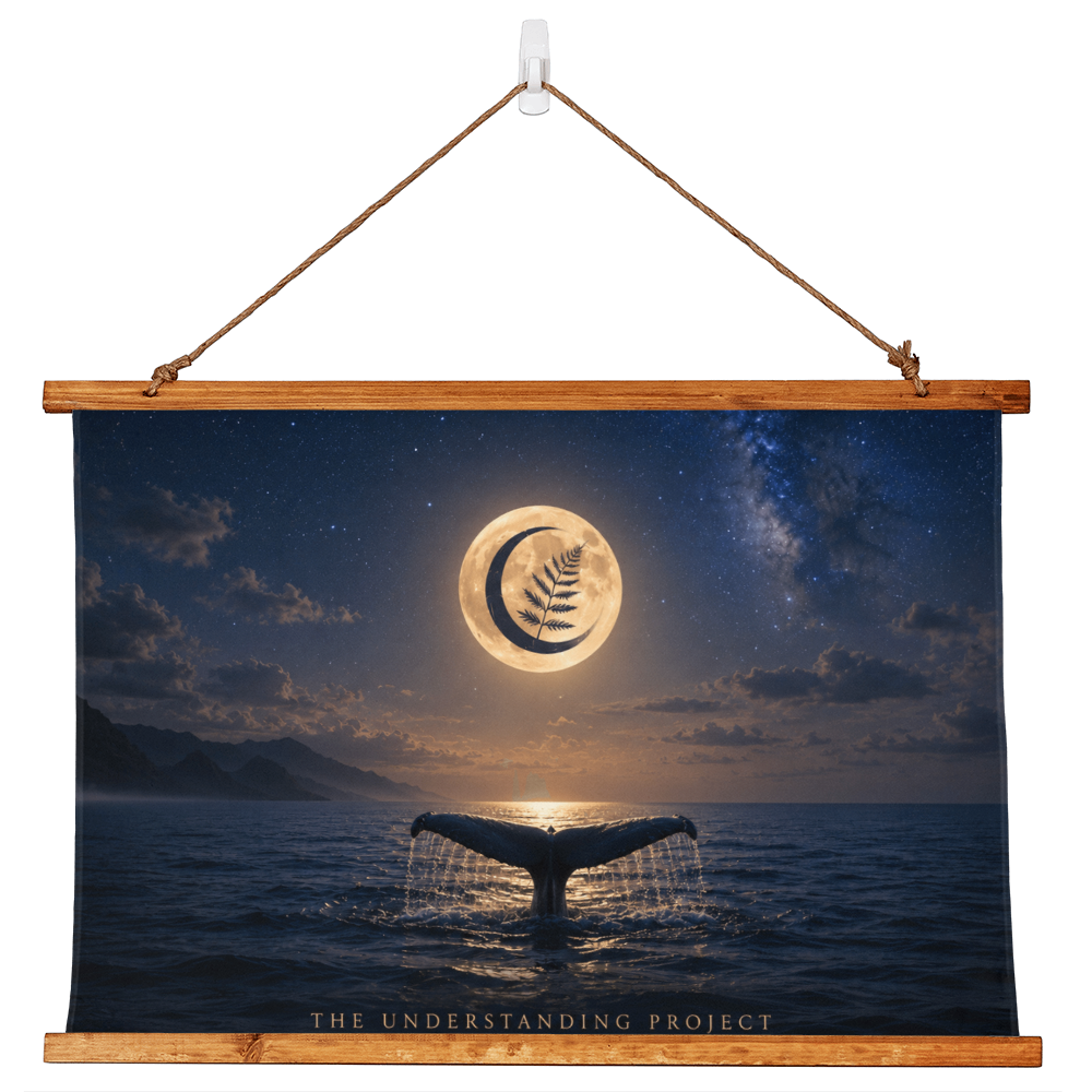 The Understanding Project Wood Framed Wall Tapestry | Moonlit Understanding