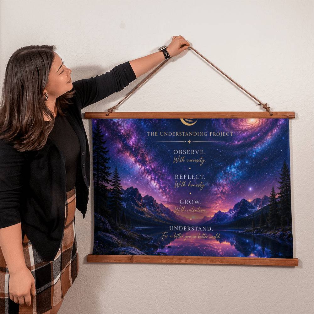 The Understanding Project Wood Framed Wall Tapestry | Cosmic Reflection