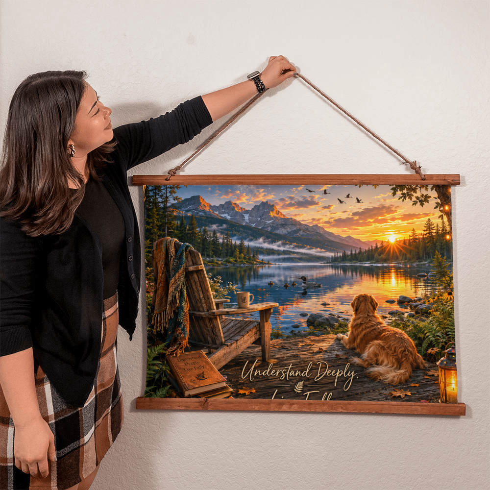 The Understanding Project Wood Framed Wall Tapestry (36" x 26") | Quiet Moments