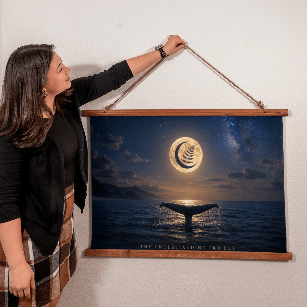 The Understanding Project Wood Framed Wall Tapestry | Moonlit Understanding