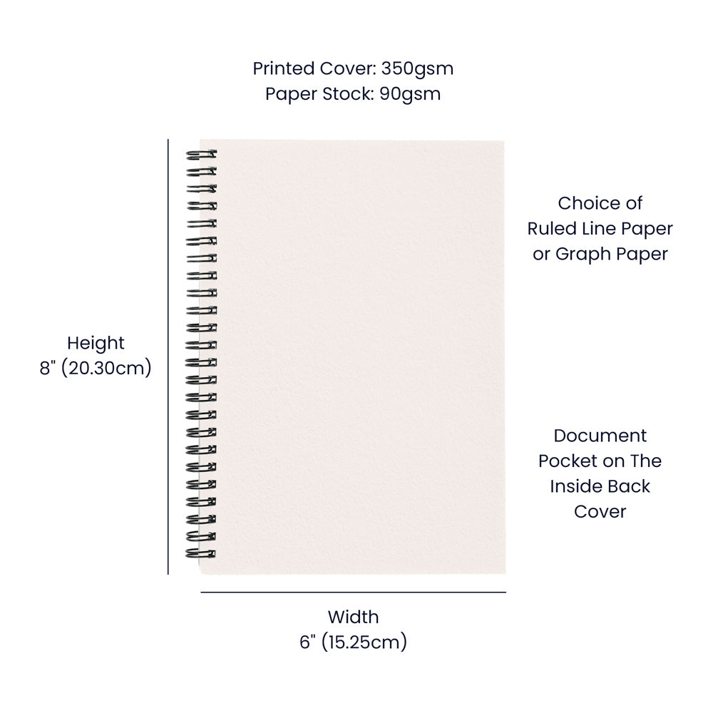 The Understanding Project Green Spiral Notebook | Ruled or Graph Paper