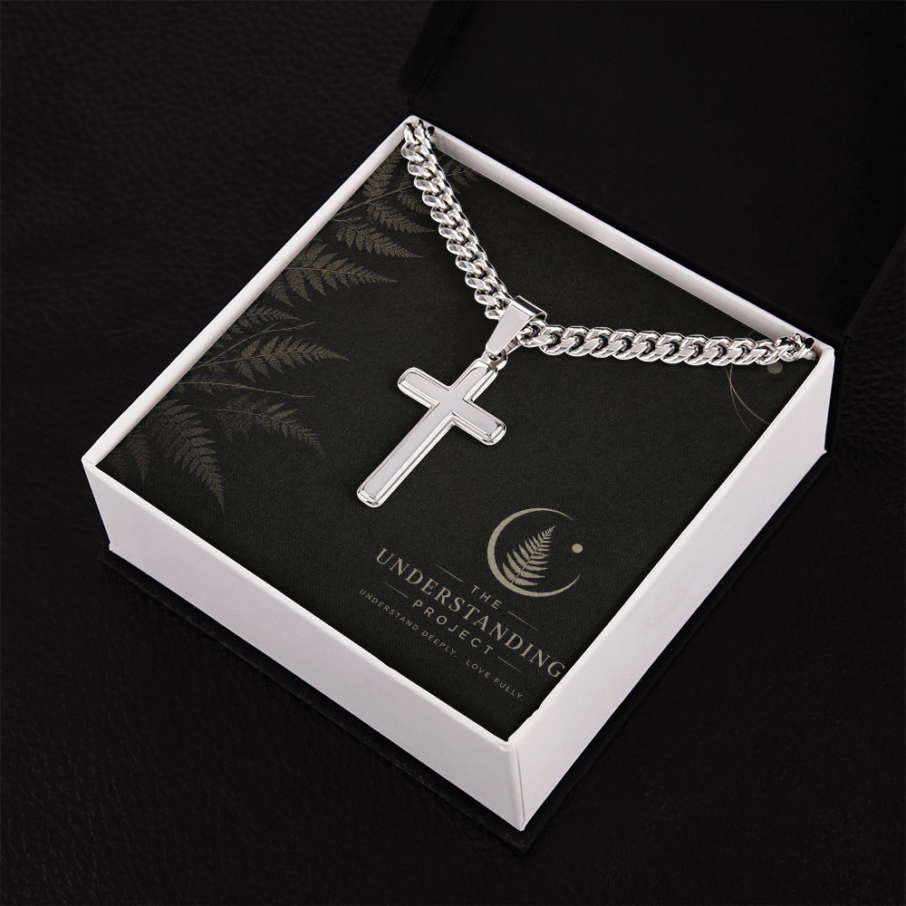 Personalized Cross & Cuban Link Chain | A Symbol of Faith and Connection