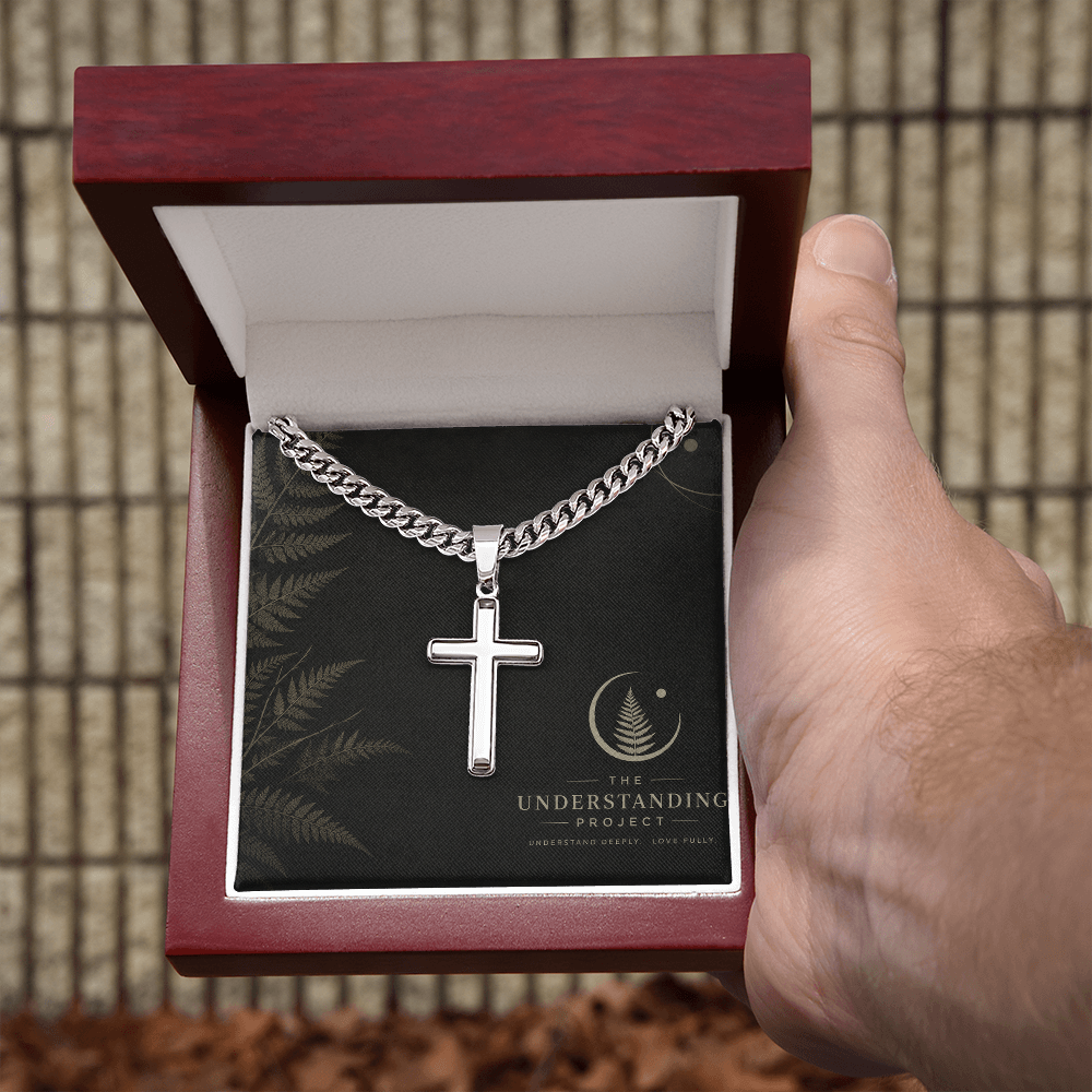 Personalized Cross & Cuban Link Chain | A Symbol of Faith and Connection