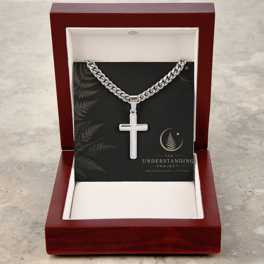 Personalized Cross & Cuban Link Chain | A Symbol of Faith and Connection