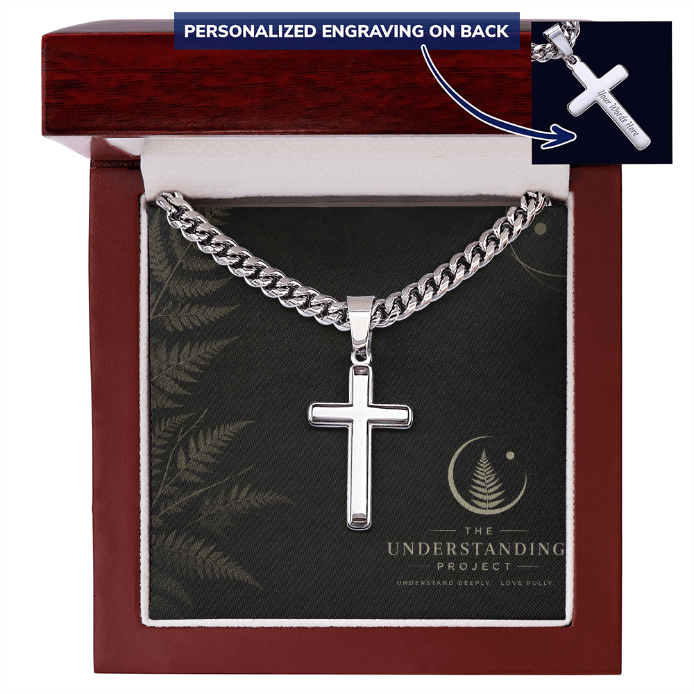 Personalized Cross & Cuban Link Chain | A Symbol of Faith and Connection